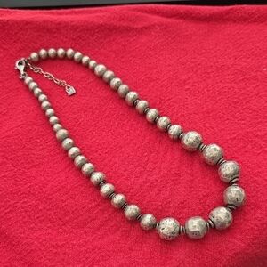 Silpada Atmospheric Oxidized Sterling Silver Ball Beaded Necklace N1953